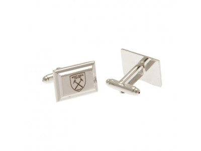 West Ham United FC Silver Plated Cufflinks