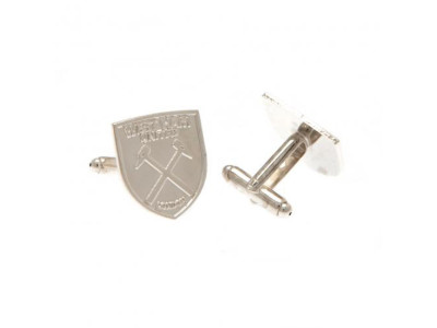 West Ham United FC Silver Plated Cufflinks CR