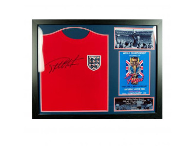 England trøje - FA Sir Geoff Hurst Signed Shirt (Framed)