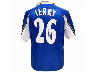 Chelsea trøje autograf CFC Terry Signed Shirt