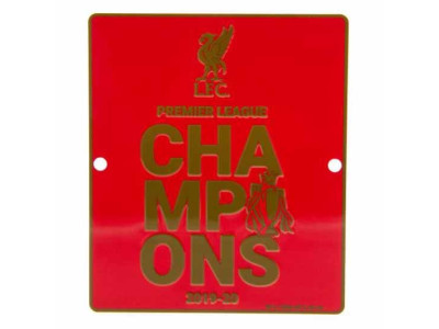 Liverpool skilt - LFC Premier League Champions Window Sign