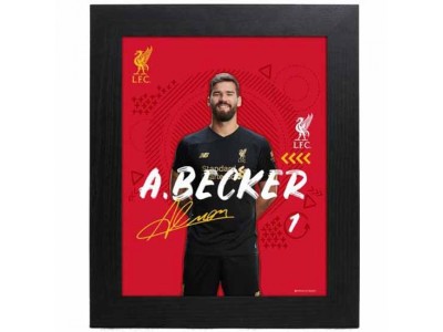 Liverpool billede - LFC Picture Alisson 10 x 8 inches