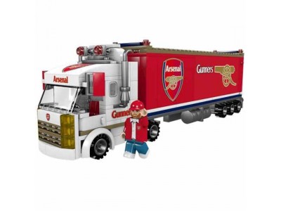Arsenal lastbil i byggeklodser - AFC Brick Fan Truck