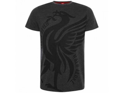 Liverpool t-shirt - LFC Liverbird T Shirt Mens Charcoal - L