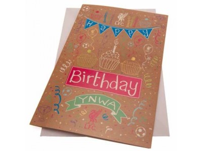 Liverpool fødselsdagskort - LFC Birthday Card Girl