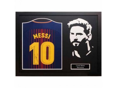 FC Barcelona trøje - Messi Signed Shirt Silhouette