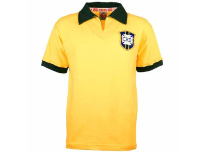 Brasilien 1958 VM Retro Fodboldtrøje - voksen