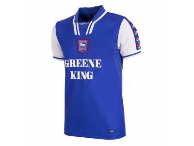 Ipswich Town 1997-99 retro hjemme trøje (på lager)