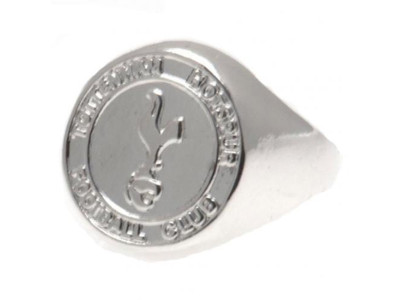 Tottenham Hotspur ring - Silver Plated Crest Ring - Large