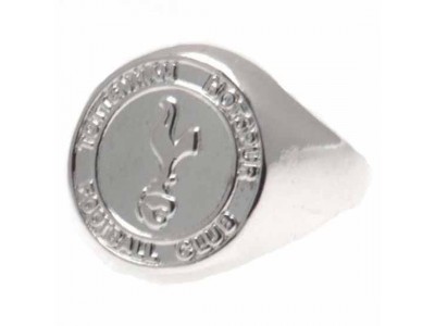 Tottenham Hotspur ring - THFC Silver Plated Crest Ring - Medium