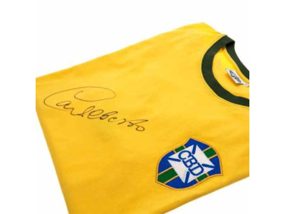 Brasilien trøje Carlos Alberto Signed Shirt