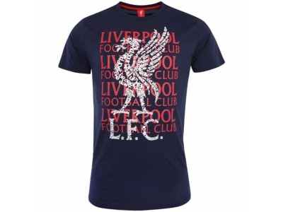 Liverpool t-shirt - LFC Street T Shirt Mens Navy - X Large