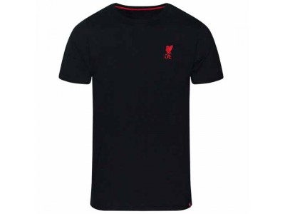 Liverpool t-shirt - LFC Embroidered T Shirt Mens Black - Small