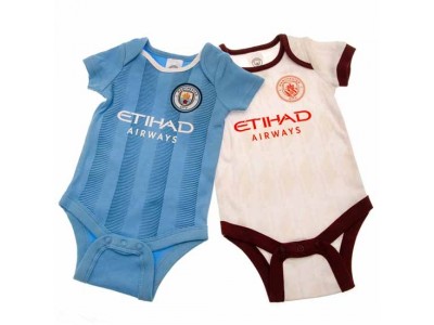 Manchester City baby tøj - MCFC 2 Pack Bodysuit 0-3 Months ES