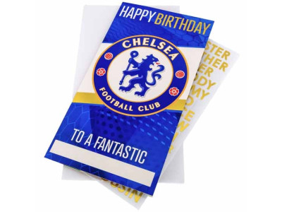 Chelsea fødselsdagskort - CFC Personalised Birthday Card