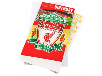 Liverpool kort - LFC Personalised Birthday Card