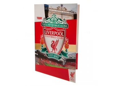 Liverpool fødselsdagskort - LFC Birthday Card With Stickers