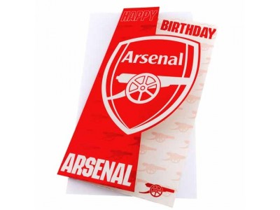 Arsenal fødselsdags kort - AFC Crest Birthday Card