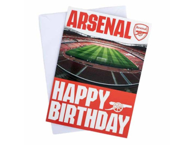 Arsenal FC Musical Birthday Card - AFC kort