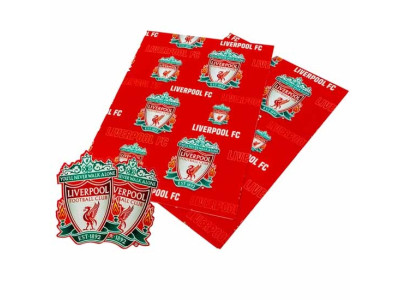 Liverpool gavepapir - LFC Text Gift Wrap
