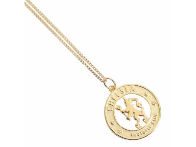 Chelsea FC 18ct Gold Plated on Silver Pendant & Chain
