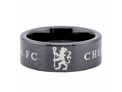 Chelsea FC Black Ceramic Ring Small