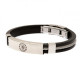 Chelsea FC Silver Inlay Silicone Bracelet - Front View