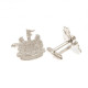 Newcastle United FC Silver Plated Cufflinks CR