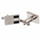 Tottenham Hotspur FC Stainless Steel Stripe Cufflinks - Front View