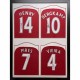 Arsenal FC Henry, Bergkamp, Pires & Vieira Signed Shirt (Quad Framed)
