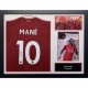 Liverpool FC Mane Signed Shirt (Framed)