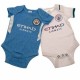 Manchester City FC 2 Pack Bodysuit 9/12 Months SQ