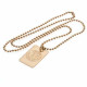 Chelsea FC Gold Plated Dog Tag & Chain