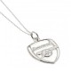 Arsenal FC Sterling Silver Pendant & Chain CR