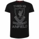 Liverpool FC This Is Anfield T Shirt Mens Black S