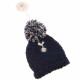 Blue and White Colors of Tottenham Hotspur FC Hanging Bobble Hat