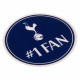 Blue and White Colors of Tottenham Hotspur FC Single Car Sticker No. 1 Fan