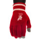 Liverpool FC Touchscreen Knitted Gloves Youths RD - Back View