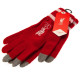 Liverpool FC Touchscreen Knitted Gloves Youths RD - Worn on Hands