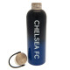 Close-up of Chelsea FC Logo on Thermal Bottle