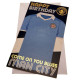 Manchester City FC Birthday Card Retro image