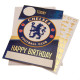 Chelsea FC Birthday Card With Stickers - Front View