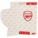 Football-themed birthday card featuring Arsenal FC crest