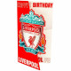 Liverpool FC Crest Birthday Card - Inside View