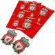 Liverpool FC Text Gift Wrap - Close-up of Liverpool FC Logo Pattern