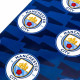 Manchester City FC Text Gift Wrap in Team Colors