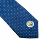 Manchester City FC Navy Blue Tie with Subtle Embroidery
