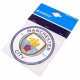 Close-up Detail of Manchester City FC Crest Car Sticker